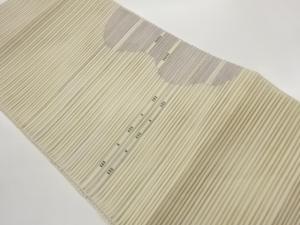 絽抽象横縞模様織出し名古屋帯